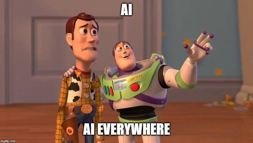 ai everywherebuzzlightyear meme